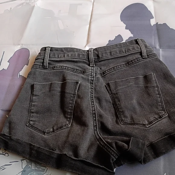 By Rewash Charcoal Jean Shorts Size 00/23 - Picture 5 of 7